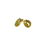 Aretes Dorados con Diseño de Caracol Cowrie | Luna Bella Joyería