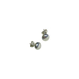 Aretes Esfera Con Acabado Espejo Plata y Dorado | Luna Bella Joyería