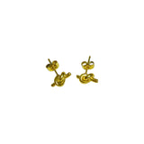 Aretes Nudo en Acero Inoxidable | Luna Bella Joyería