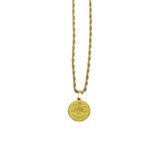 Collar Dorado Moneda Zodiacal | Signos del Zodiaco | Luna Bella Joyería