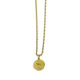 Collar Dorado Moneda Zodiacal | Signos del Zodiaco | Luna Bella Joyería