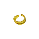 Anillo Ajustable de Acero Inoxidable con Diseño Doble Banda | Luna Bella Joyería