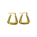 Aretes Dorados Con Diseño Geométrico Moderno | Luna Bella Joyería