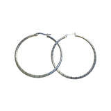 Aretes Tipo Aro con Diseño Grabado Disponible en Plata y Oro | Luna Bella Joyería