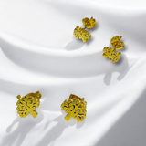 Aretes Árbol de la Vida Dorados – Acero Inoxidable | Luna Bella Joyería