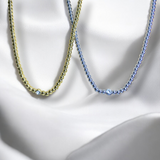 Collar de Bolitas con Detalle de Zirconia en Acero Inoxidable – Dorado o Plateado | Luna Bella Joyería