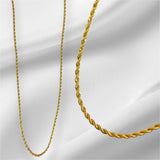 Collar Cadena Rope Dorada | Luna Bella Joyería