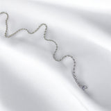 Collar Plateado de Acero Inoxidable Tipo Bolitas | Luna Bella Joyería