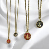 Collar Medalla San Benito | Luna Bella Joyería