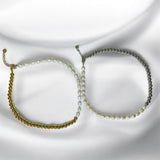 Collar Combinado de Perlas Naturales y Esferas Metálicas | Luna Bella Joyería