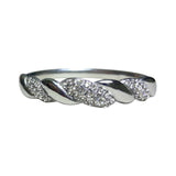 Pulsera Trenzada Plateada con Zirconias de Acero Inoxidable | Luna Bella Joyería