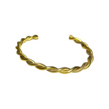 Pulsera Trenzada Dorada de Acero Inoxidable | Luna Bella Joyería