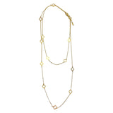 Collar Dorado con Tréboles de Cuatro Hojas | Luna Bella Joyería