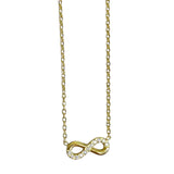 Collar Infinito con Zirconias | Disponible en Dorado o Plateado | Luna Bella Joyería