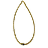 Collar Dorado con Dije de Ojo Protector Azul | Luna Bella Joyería